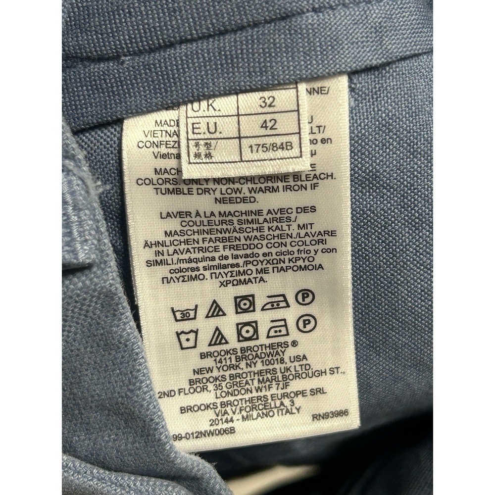 Brooks Brothers $80 Bermuda Shorts Blue NWT Size 32 Men's 640 - Picture 6 of 7